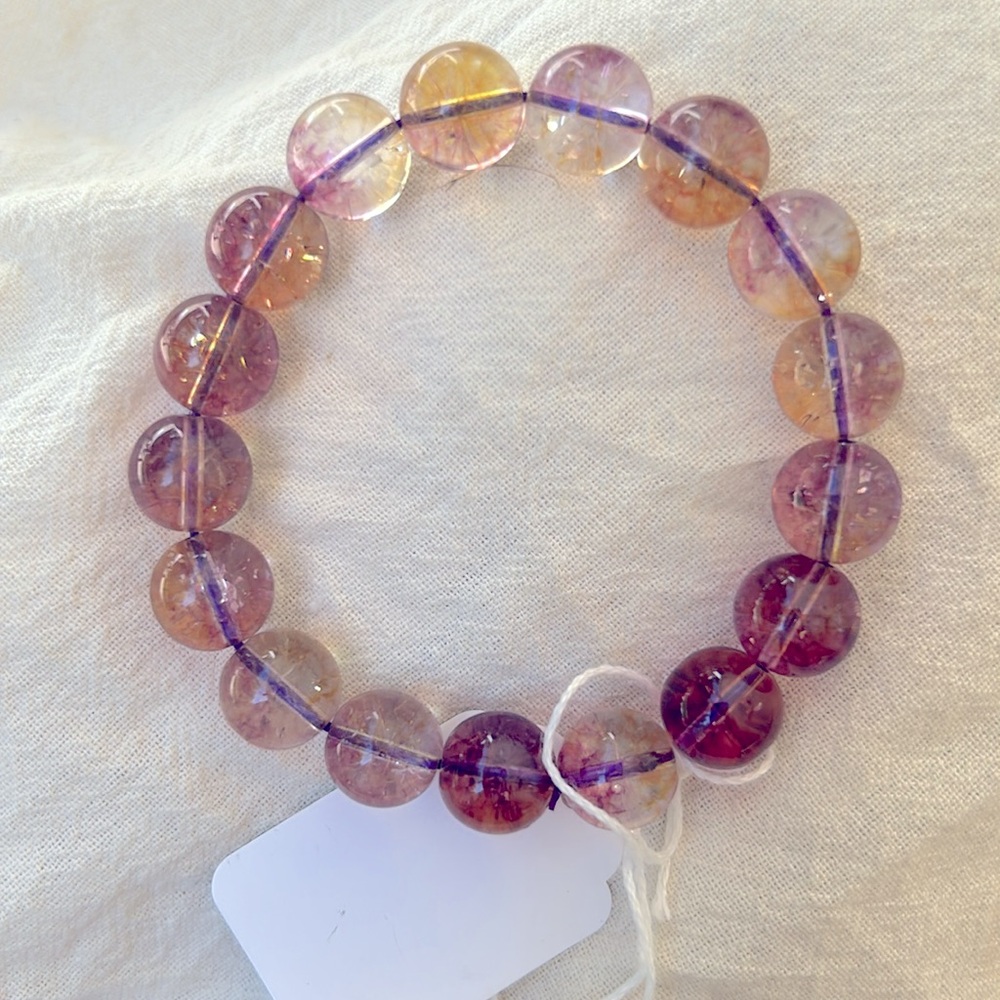 RARE SUPER SEVEN!!!Elegant Beaded Bracelet. Great example of this gemstone.💎 - Picture 5 of 7